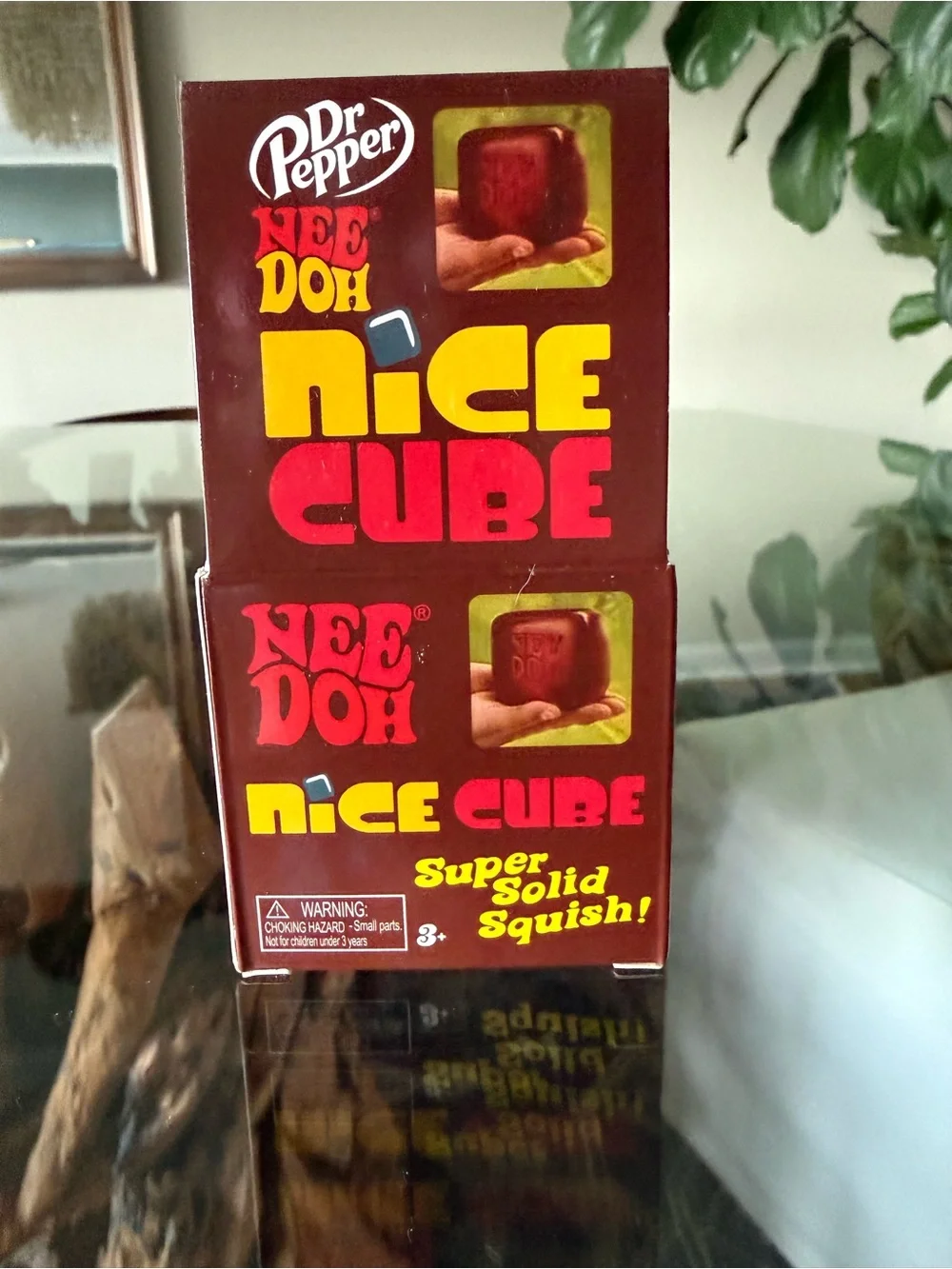 NeeDoh Nice Cube Squish Toy - Red